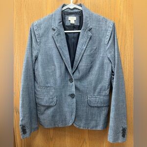 J Crew Denim/Chambray like Taylored Blazer